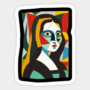 Portrait of Monalisa Sticker